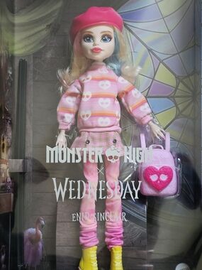 Monster High Enid Sinclair Doll – Pink, Yellow, Blue Accents